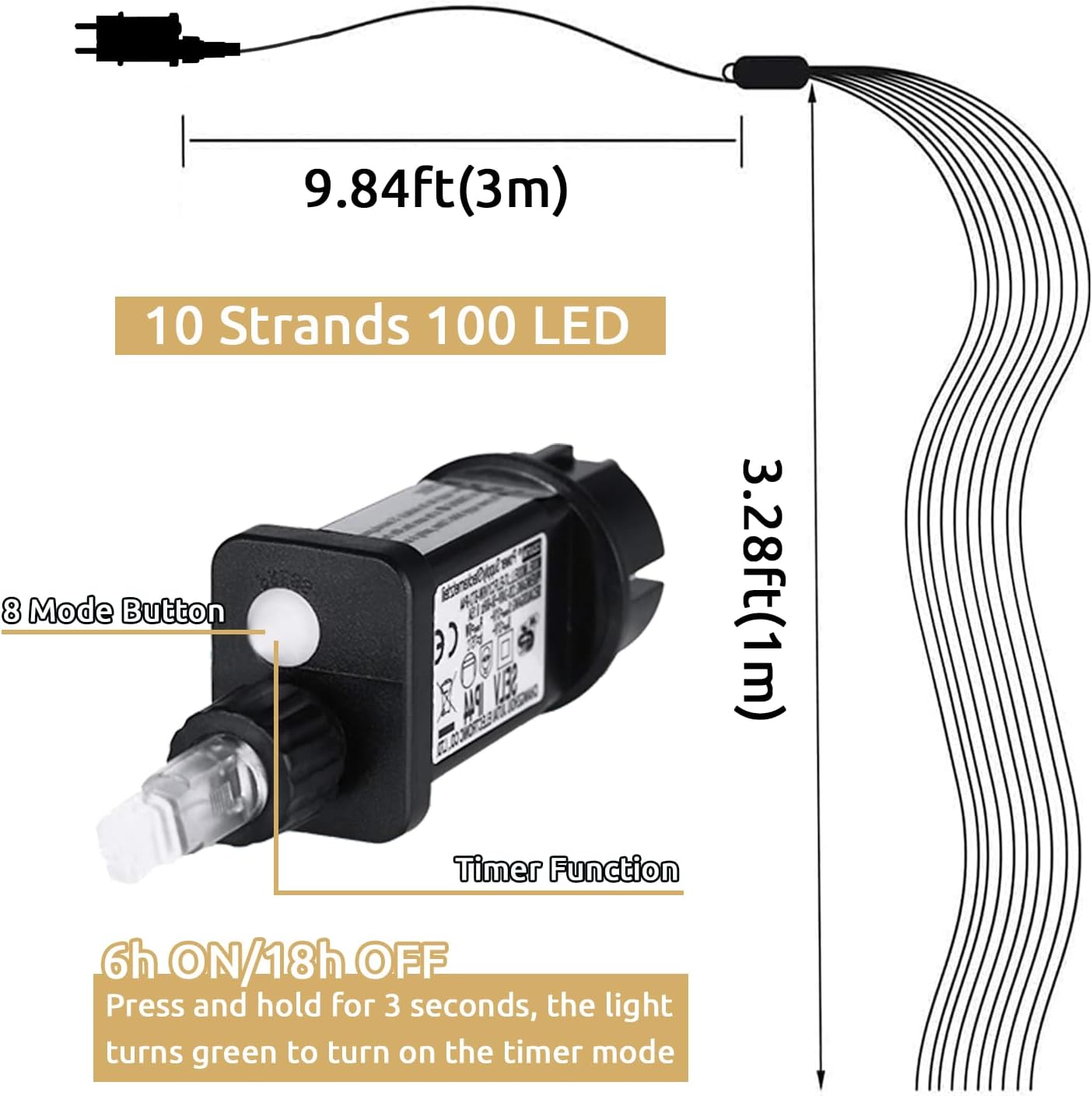Fényfüzér kerti alkalmazás