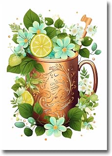 Traits Cocktail Print For Preppy Wall Art, Aperol Spritz Drink Prints For Dorm Room Wall Decor Preppy Print For Bedroom Cocktail, portrait, Wall
