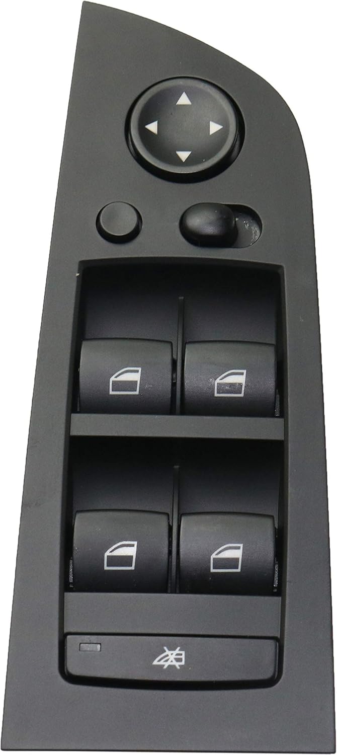 Garage-Pro Master Power Window Switch Replacement for BMW 328i 2007-2010 Black Sedan, with Power Folding Mirrors 18-Prong Pin Male Terminal; Female Connector Replaces # DWS856, 61319217332