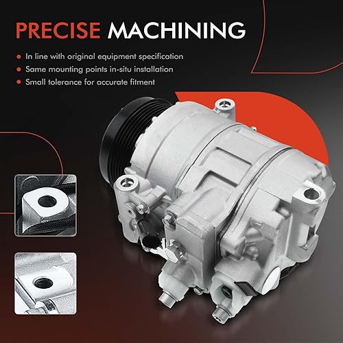 Miniatura 5 de A-Premium Compresor de aire acondicionado con embrague compatible con Mercedes-Benz SL500 2006-2006, SL55 AMG 2003-2008