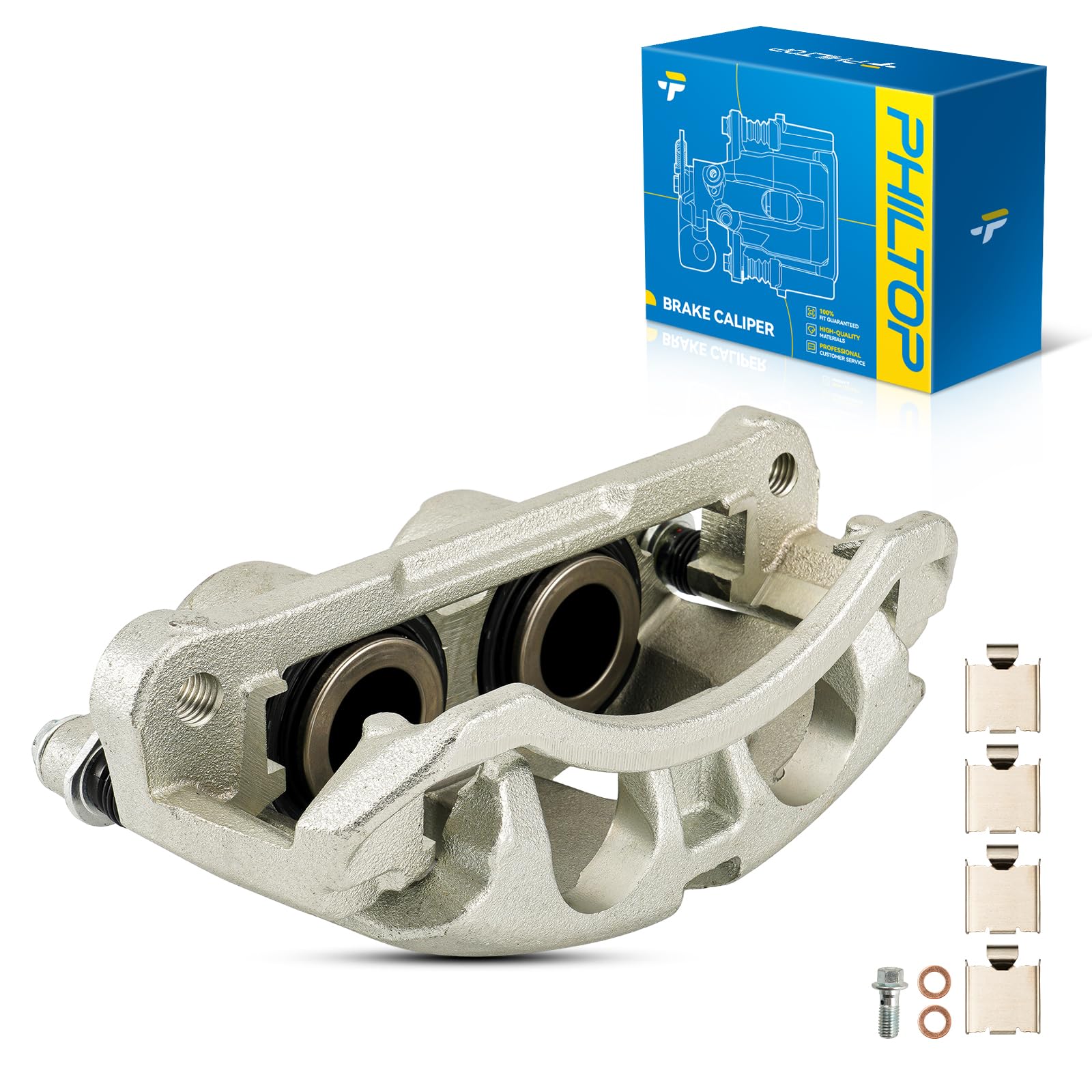 PHILTOP Front Left Brake Caliper w/o Pads Compatible with 2011-2018 2500