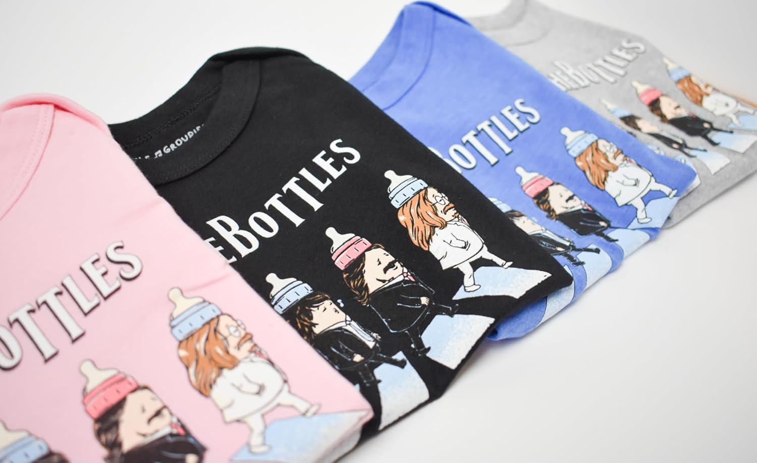 THE BOTTLES Baby Onesie, 100% Cotton, Sizes 3-24m, Unisex-Babies, Baby RocknRoll Onesie