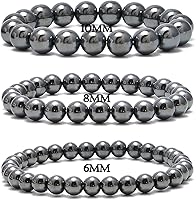 Vista 255 de 200 cuentas redondas y sueltas de cristal de cuarzo gris natural de 0.32 pulgadas (8 mm) para joyería y manualidades