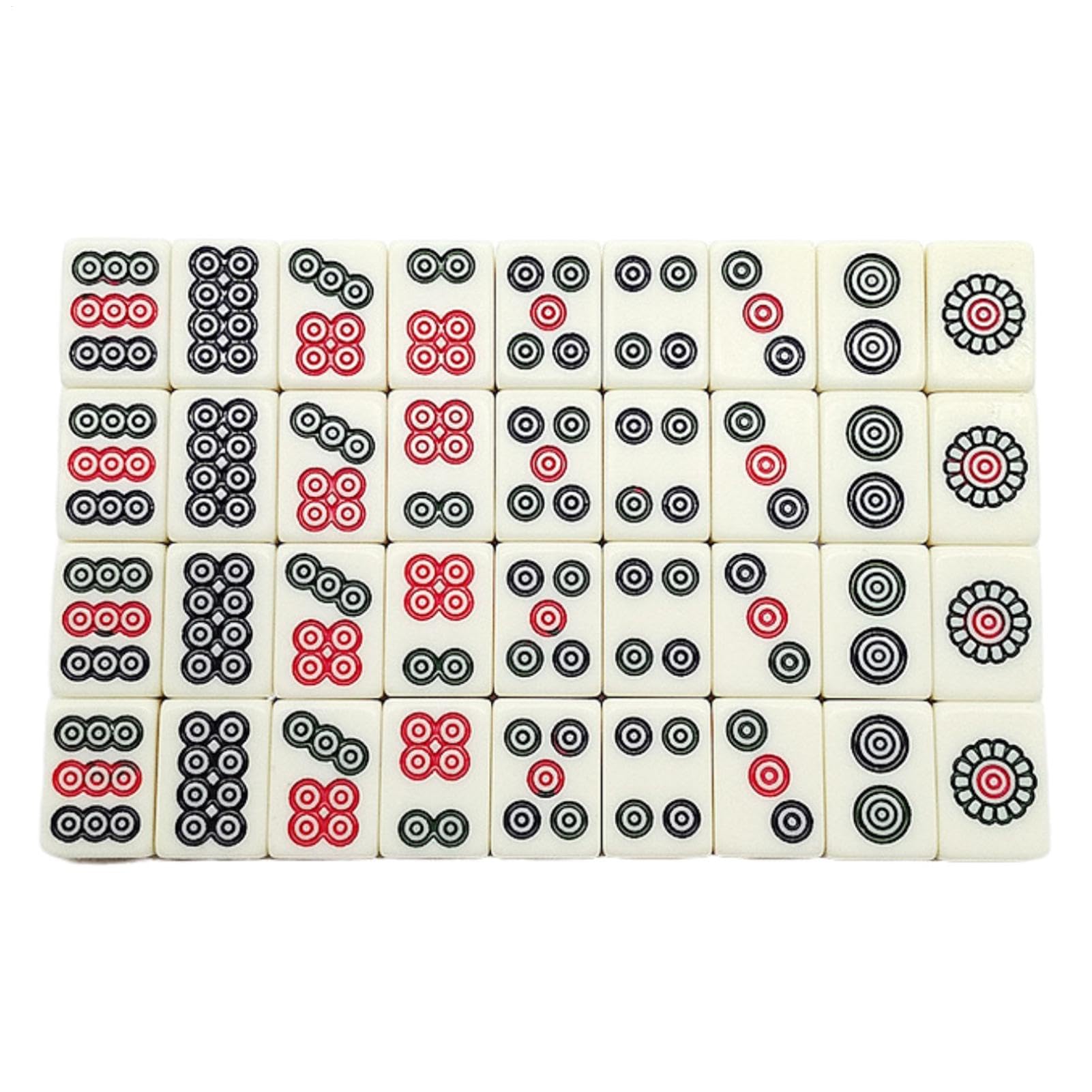 Générique Ensemble de Jeu de Mahjong Chinois Traditionnel Ensemble de Mahjong de Voyage avec étui de Transport pour Les Voyages à la Maison et Les fêtes d'anniversaire
