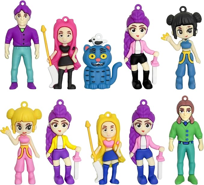 See the Winners of Oscar 2026 6 71e4Yftl4DL. AC SX679 D-emon H-unters Action Figures,10pcs H-unters Doll Model Set, Anime Character Figures, Desktop Decorations, Home & Office Decoration Accessories (Color)