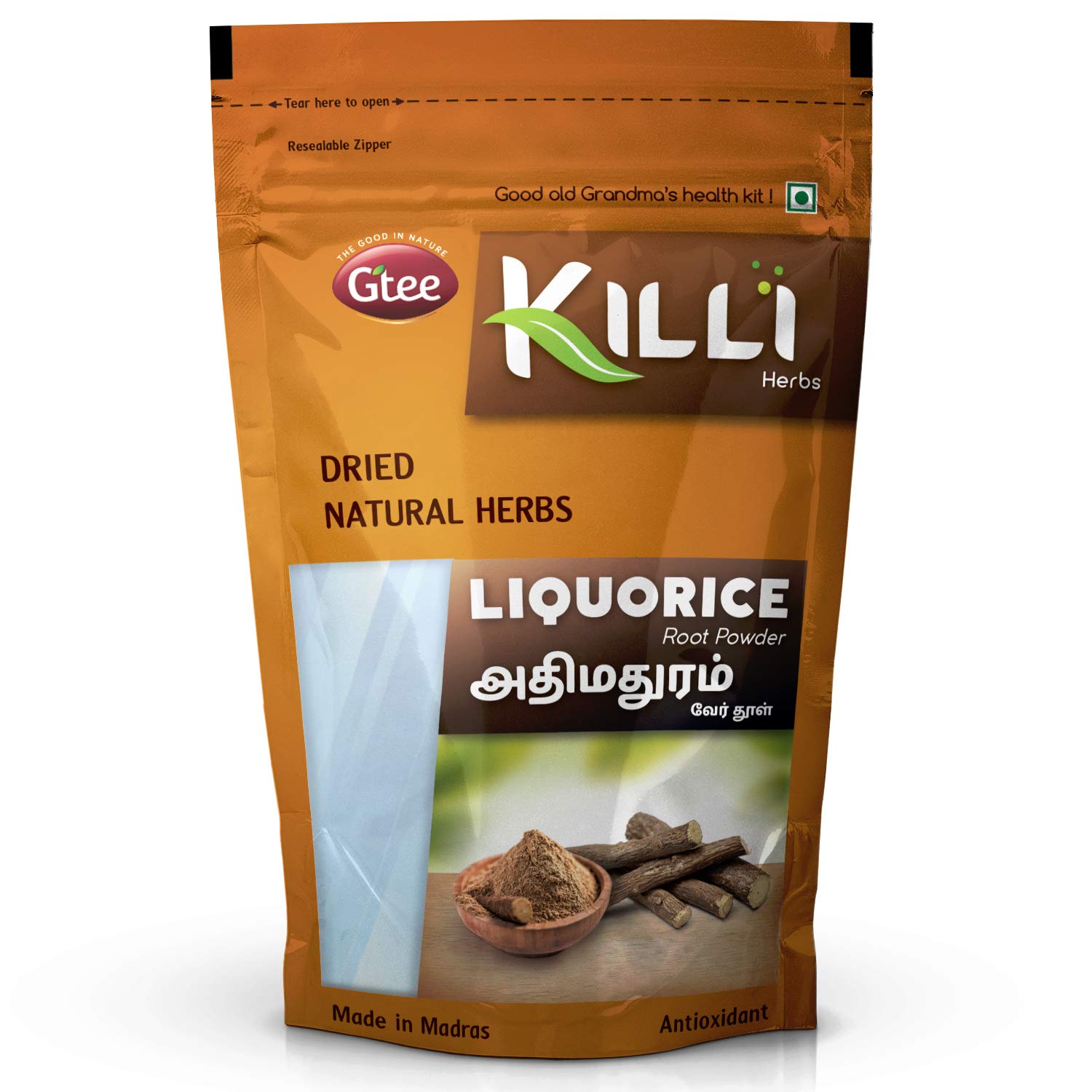 KILLI Liquorice | Adhimadhuram | Mulethi | Irattimadhuram | Yashtimadhu Root Powder, 100g (B08G56L996) Amazon Price History, Amazon Price Tracker