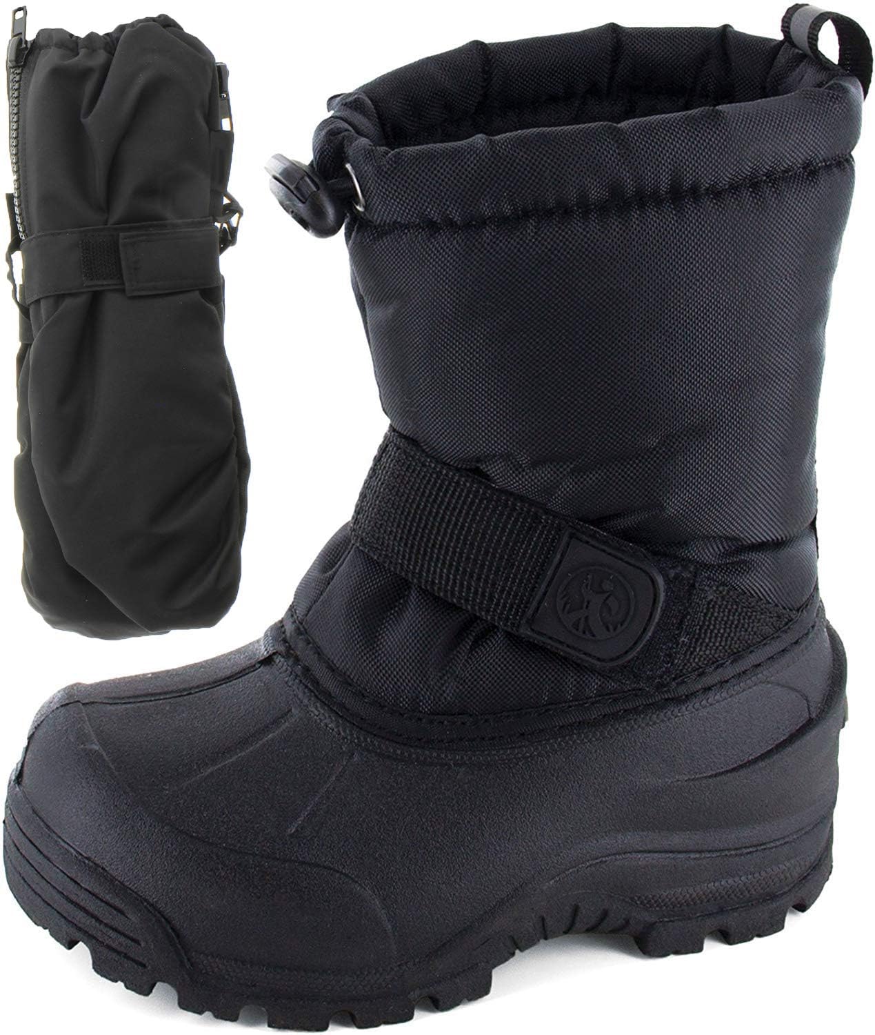 Frosty Kids Winter Snow Boots & Gloves Combo for Girls & Boys