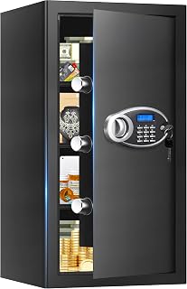 6.2 Cuft Large Fireproof Safe for Home Documents, Digital Security Personal Safety Box with Programm
