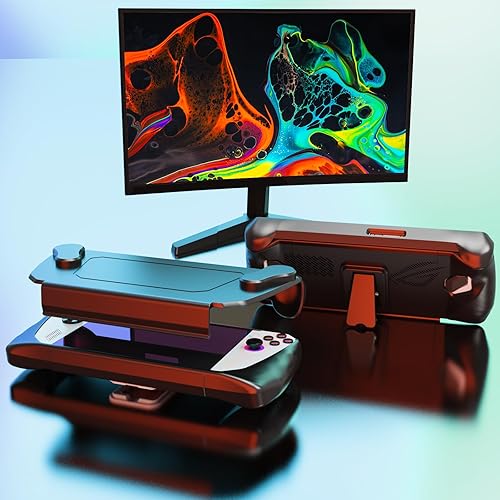 Miniatura 7 de JDDWIN Funda completa para ASUS Rog Ally 2023, funda protectora de mano con cubierta frontal desmontable y soporte para Rog Ally, a prueba de