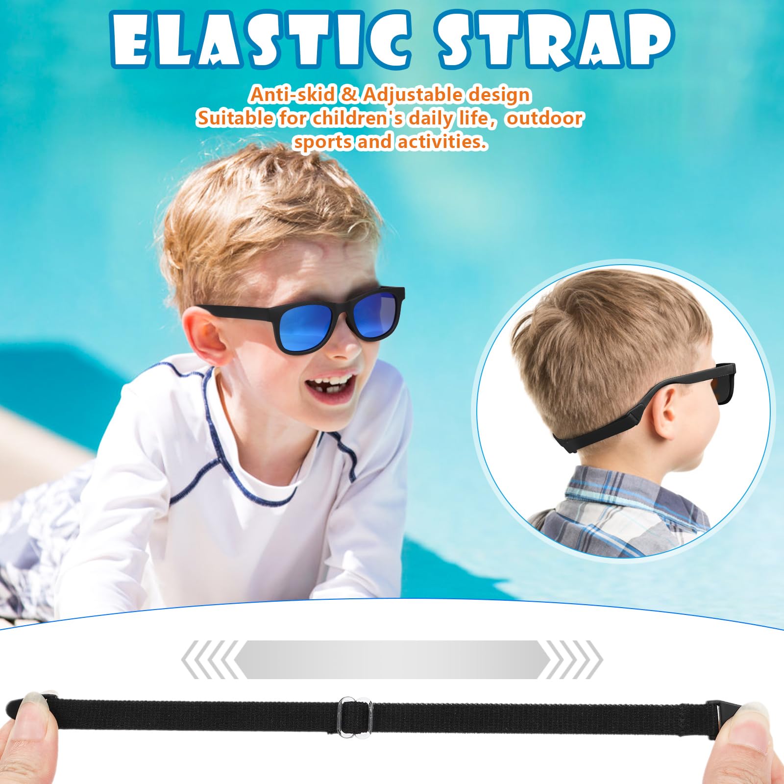 Hifot Gafas de sol para bebés Niño Niña, polarizadas UV400 100% protección Rayos Gafas de sol templos Gafas de Sol Infantiles - De 2años a 7años