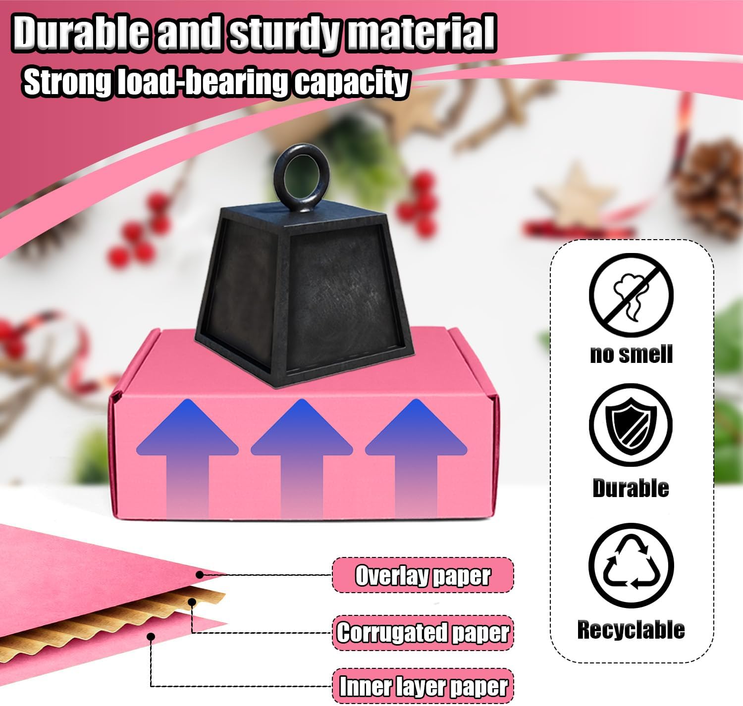 Small Shipping Boxes, 50 Pack Cardboard Box Corrugated Mailer Boxes Small Corrugated Boxes For Shipping Packaging Craft Gifts Giving Products, 6 x 4 x 1.6 Inches (Pink)