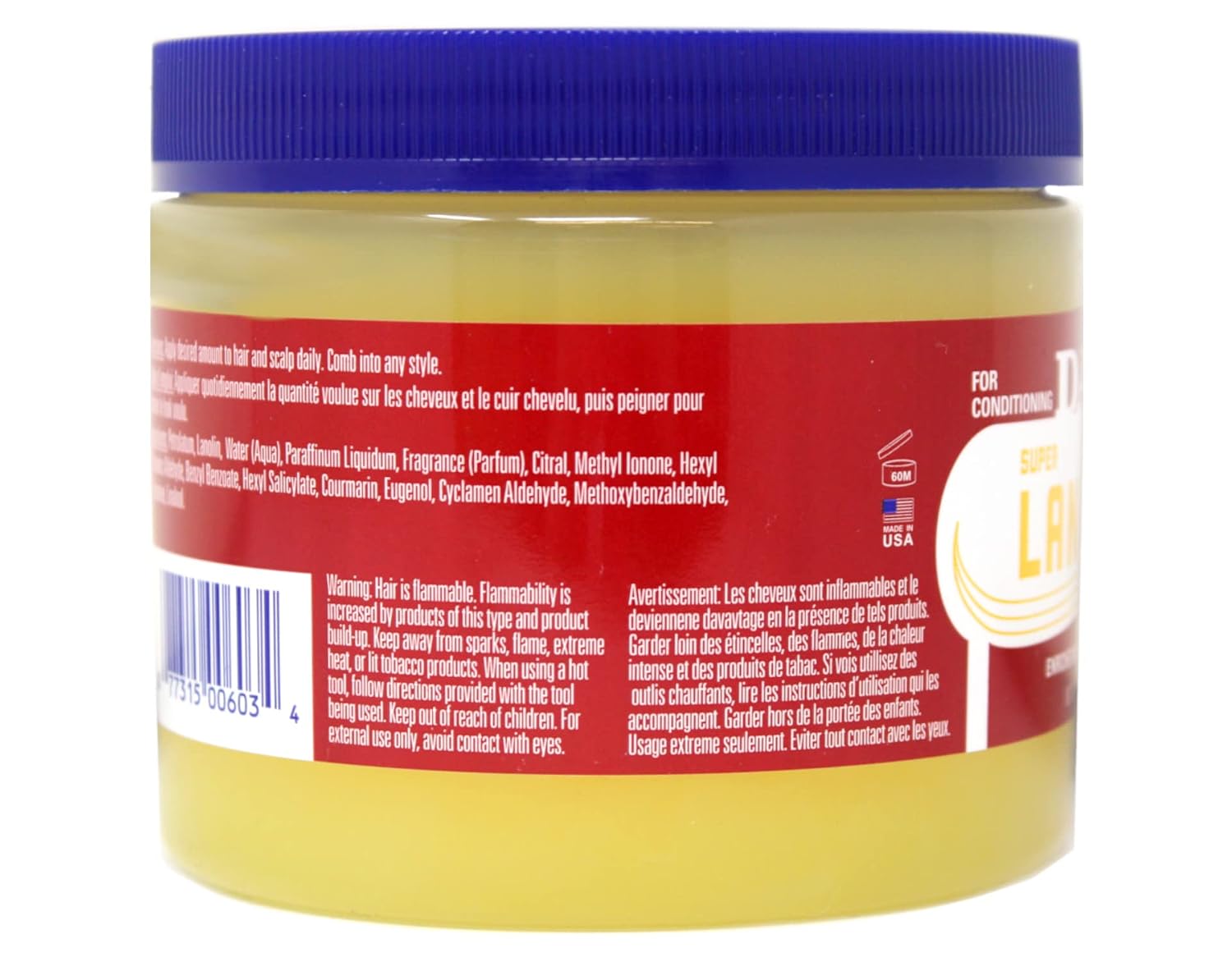 Dax Conditioner 100% Pure Lanolin 14 Ounce Jar (118ml) (6 Pack)
