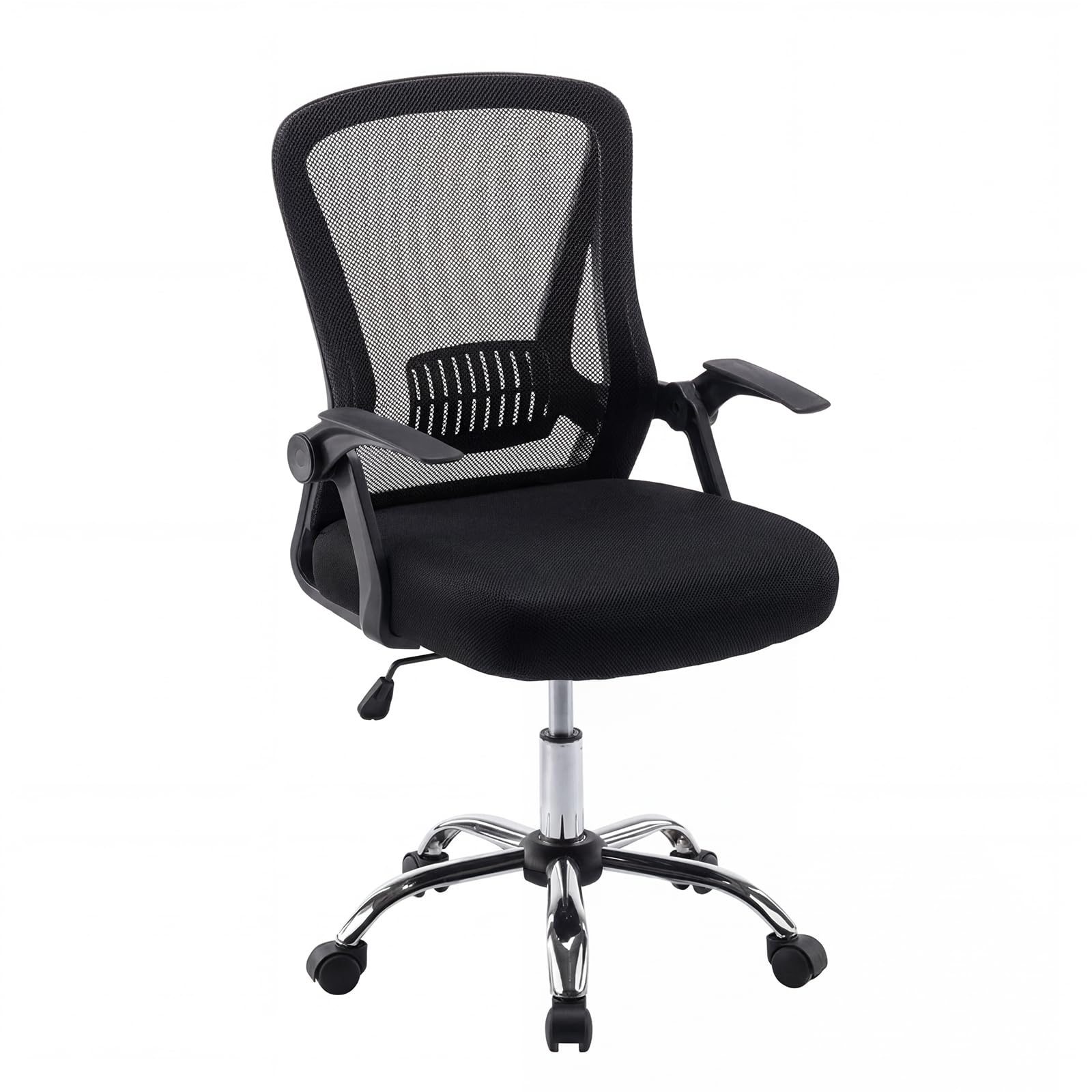 Panana Office Chair Mesh Back Ergonomic Desk Chair with Flip-up Armrest Executive Swivel Computer Chair (Black, Mid Back) โ image 1