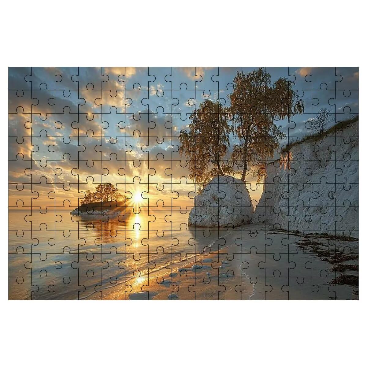 Puzzle 1500 sztuk, Plaża Puzzle Drewniane Puzzle 87x57cm -1472