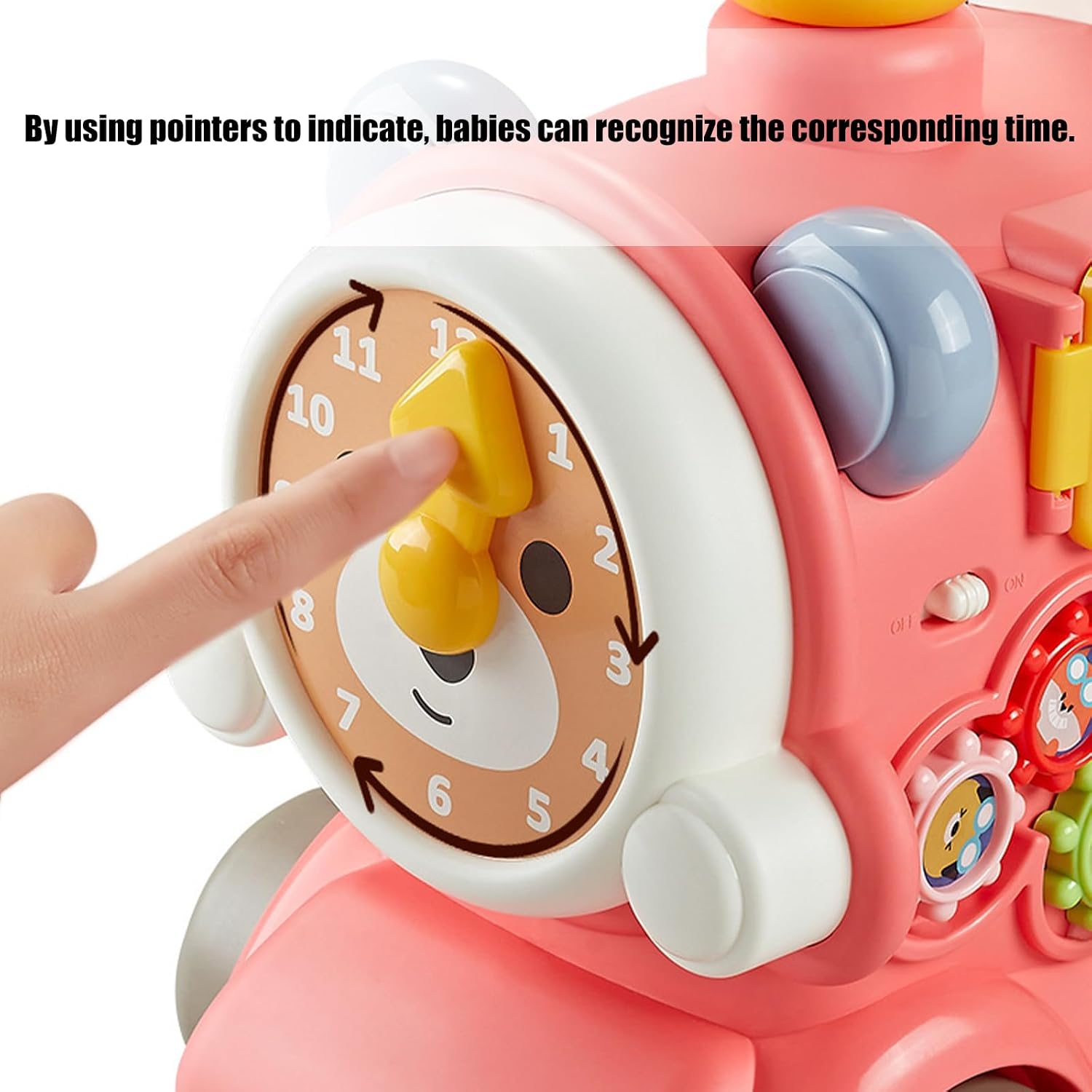 1. Adjustable Infant Walker with Sensory Play Panel Anti-Tip Base & Removable Learning for Stable First Steps Ergonomic Handle Saunterer