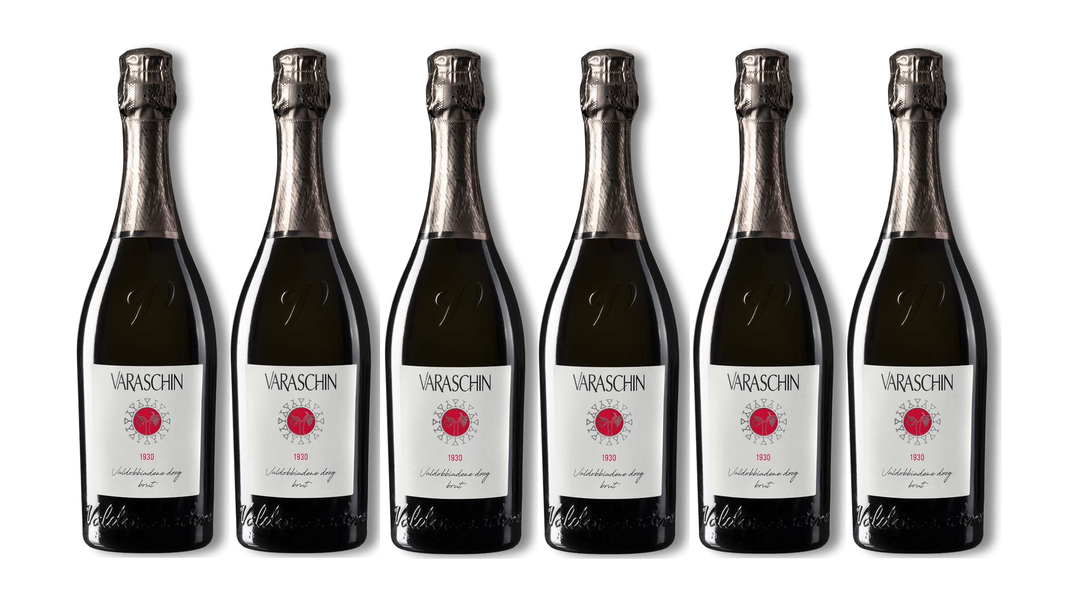 Confezione 6 bottiglie Prosecco Brut Superiore di Valdobbiadene DOCG| Cantina Varaschin di Valdobbiadene | Vigneti di San Pietro di Barbozza