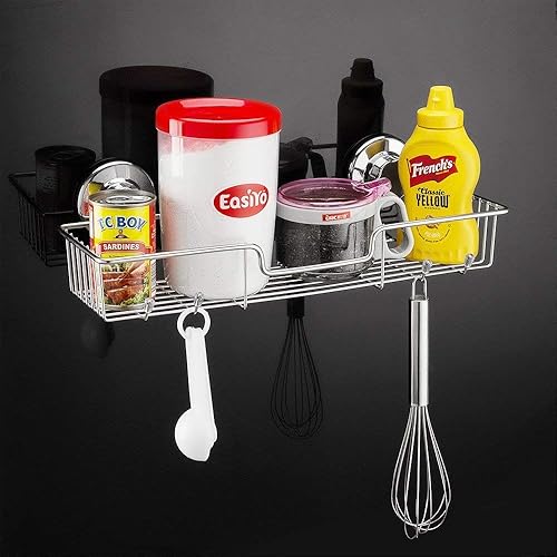 Miniatura 5 de iPEGTOP L-4 - Cesta organizadora de baño con ventosa fuerte, cesta organizadora combinada para champú, jabón, acondicionador, accesorios de baño de