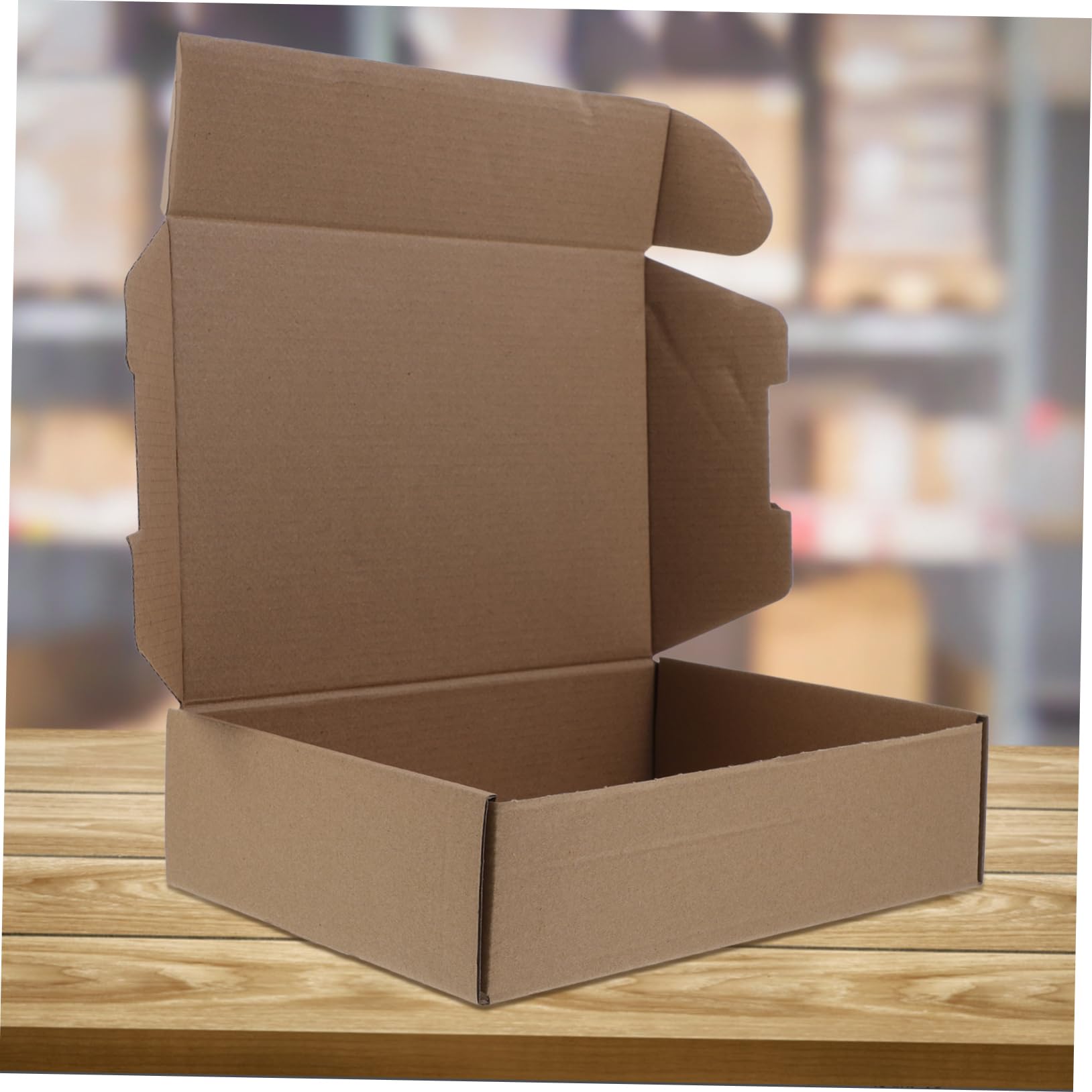 HOMSFOU 25piezas Cajas De Cartón Para Envío Cajas De Embalaje Planas Para Almacenamiento y Manualidades De