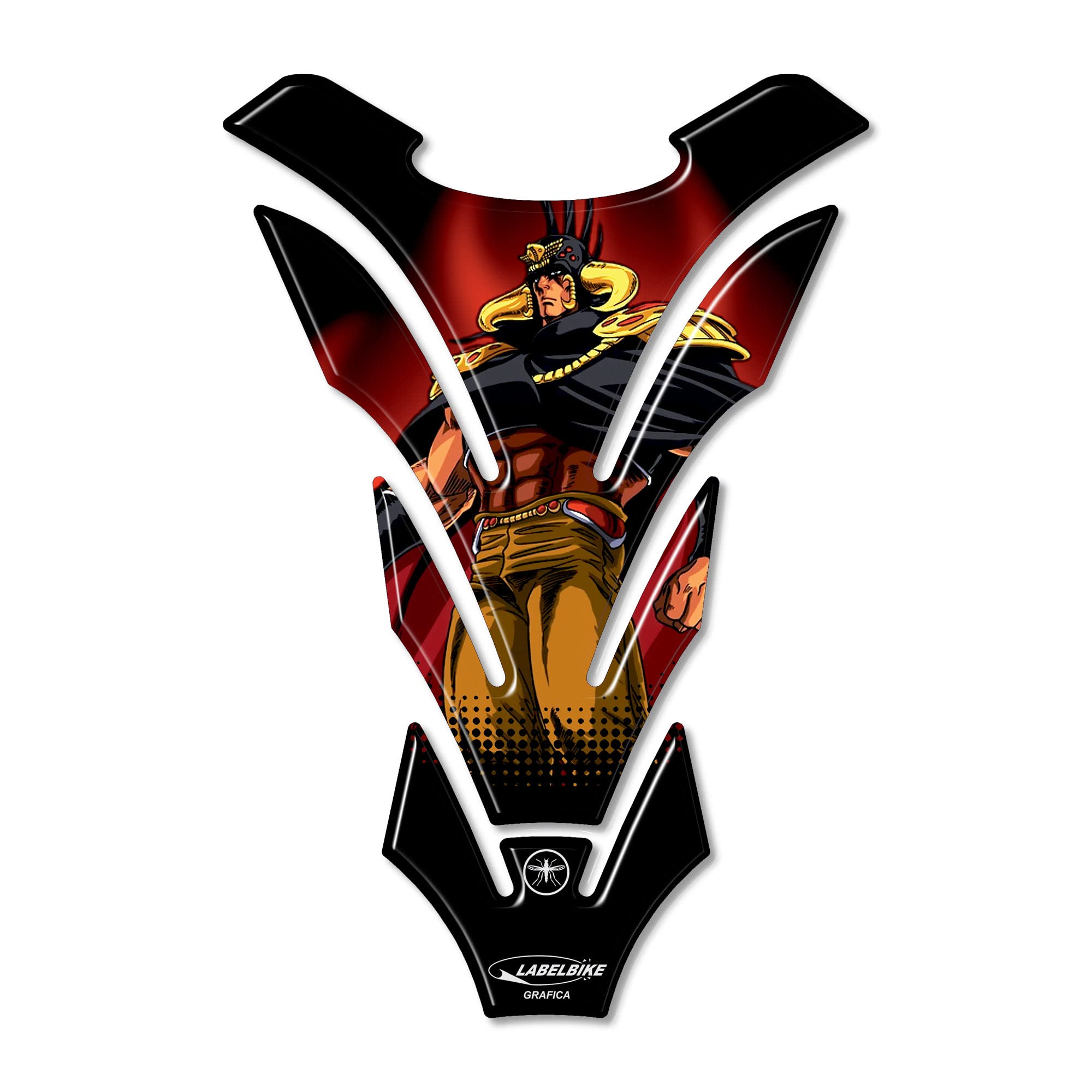 Labelbike Adesivo 3D Resinato Per Moto – GUNS 'N' ROSES Nero – Protezione E Decorazione Per Serbatoio, Made In Italy, Antigraffio E Resistente