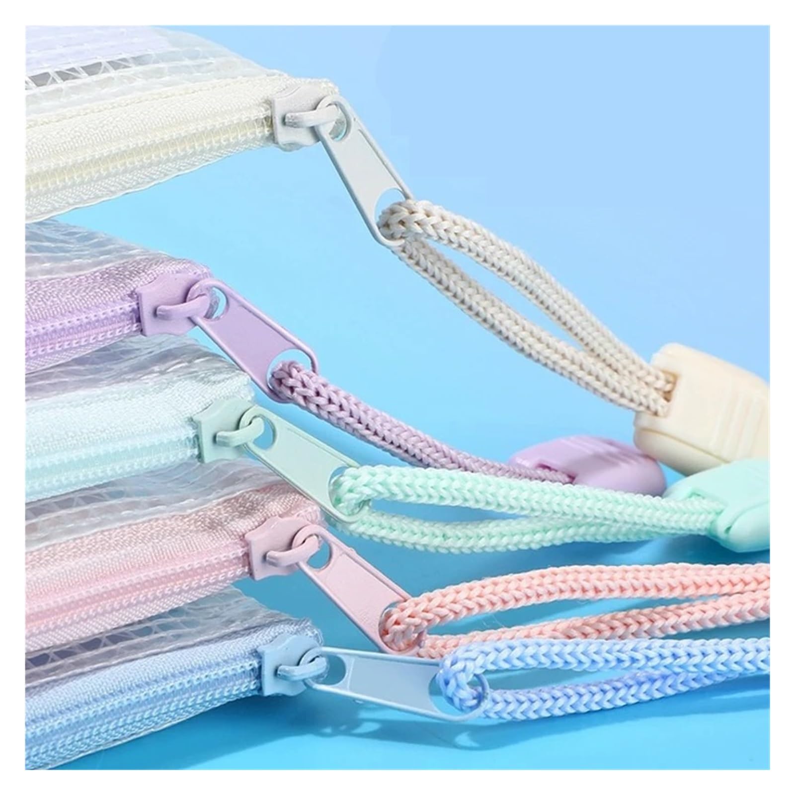 Cartelline Trasparenti Borsa con cerniera A4 A5 Sacchetti in plastica for organizzare borse Borse da viaggio trasparenti impermeabili Materiale scolastico for ufficio Documenti(A5 30pcs)