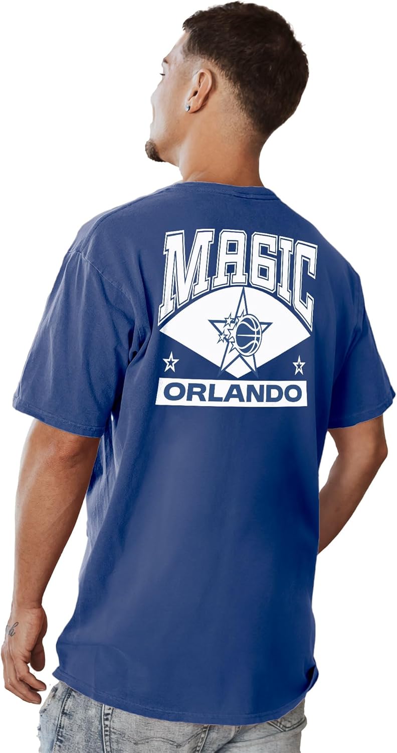 Blue 84 NBA Officially Licensed T-Shirt Ringspun Front/Back Shot Team Color