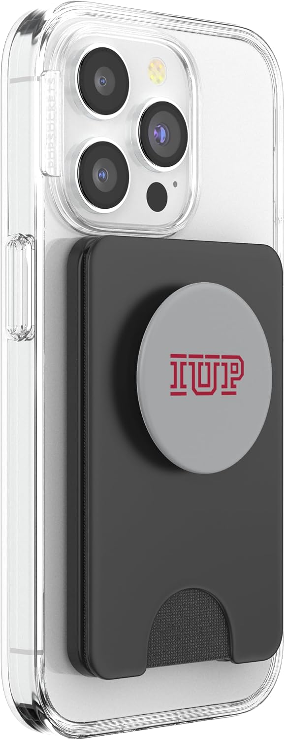 Indiana University Pennsylvania Hawks | IUP NCAA | IUPHC001 PopSockets PopWallet for MagSafe