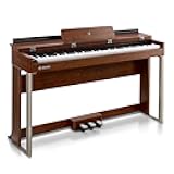 Donner Digital Piano with 88 Key Dynamic Graded Hammer Action Weighted Keyboard Piano, DDP-200 Upright Digital Piano for Professional with LCD Screen/5 Reverb/BT MIDI/Three Pedal