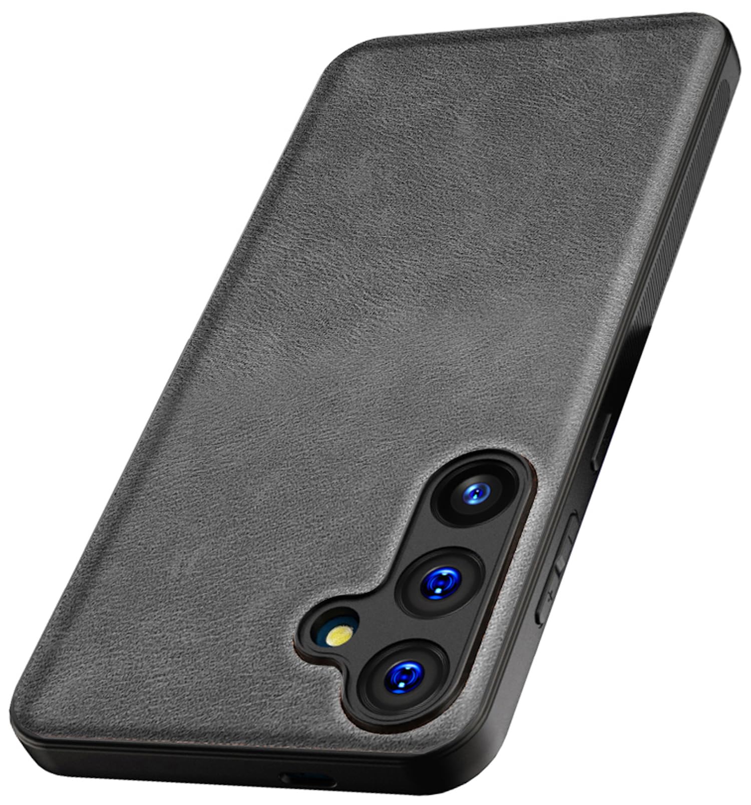Kapa Tux Leather Back Cover for Samsung Galaxy M55 / F55 | Slim Shockproof Camera Protection Bumper Case (Grey) (B0D9QQYX55) Amazon Price History, Amazon Price Tracker