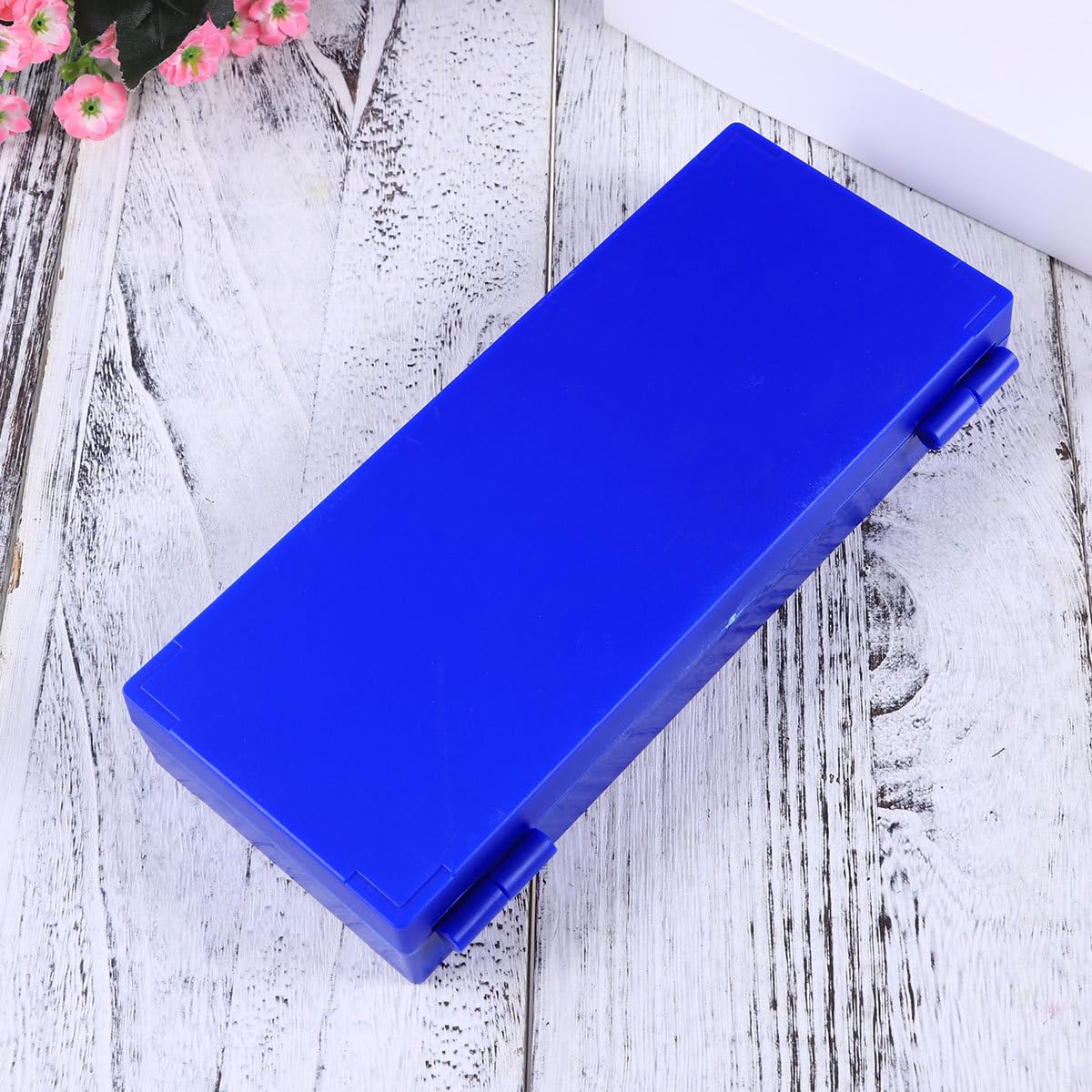 Scatola per Vetrini: 50 Ccomparti, Plastica - Scatola per Vetrini per Microscopio per Vetrini da Laboratorio per Microscopia Dimostrativa, Con Slot (Confezione da 3, Blue Scuro)