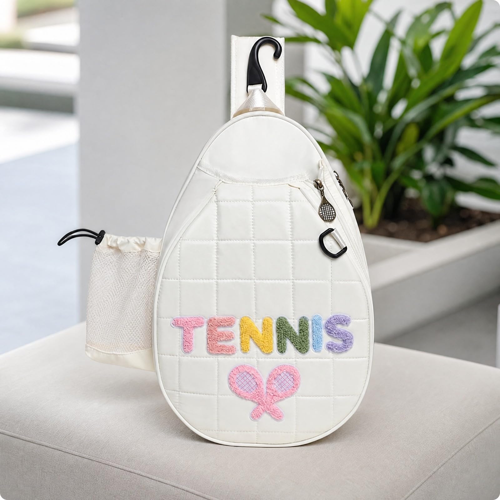 LOVIVER Borsa Sportiva con Tracolla Inrno Organizzato, Borsa a Tracolla con Maniglia Superiore e Gancio, Profilo Sottile, per Sessioni da Ca,