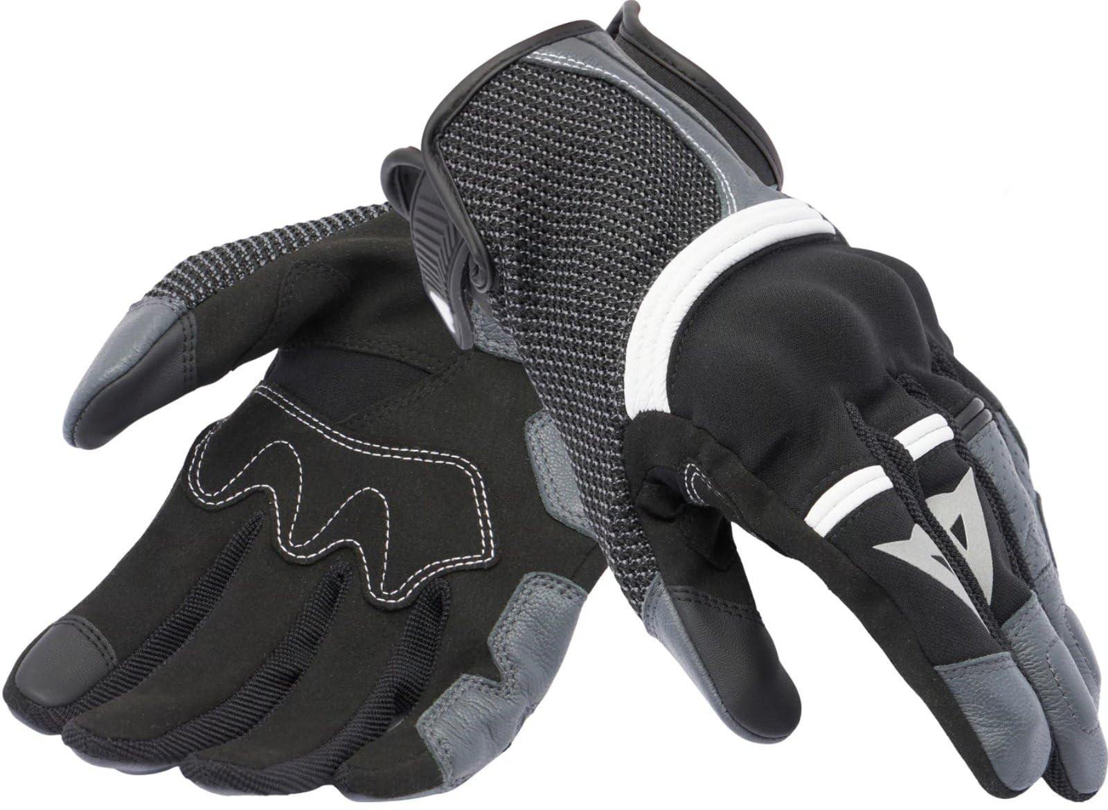 Dainese Namib Gloves - Guantes para moto de verano con tejido elástico y ventilado, pantalla táctil para hombre