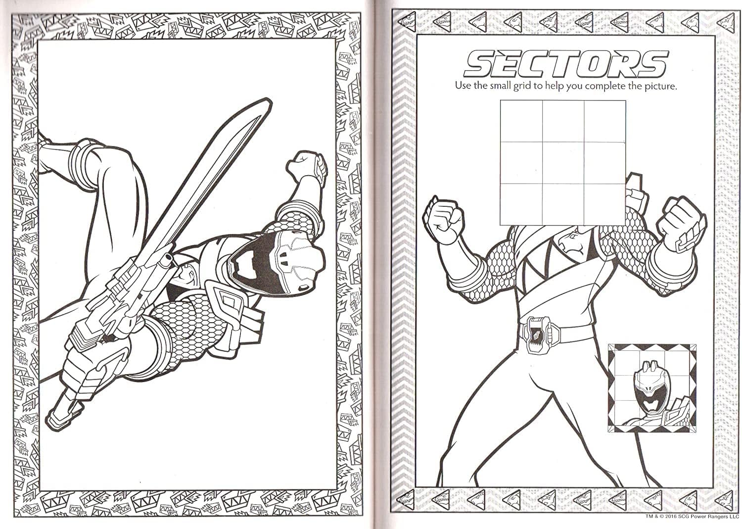 Power Rangers Dino Charge Jumbo Coloring & Activity Book