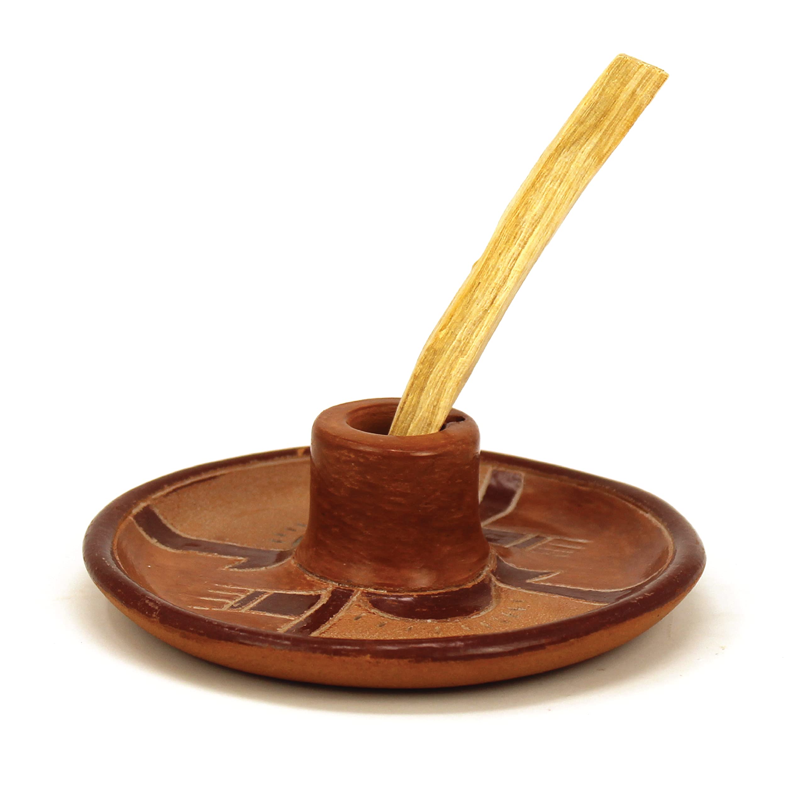 Supporto In Legno Per Palo Santo E Incenso Con Albero Della Vita - Portacandele E Bacchette Metalliche
