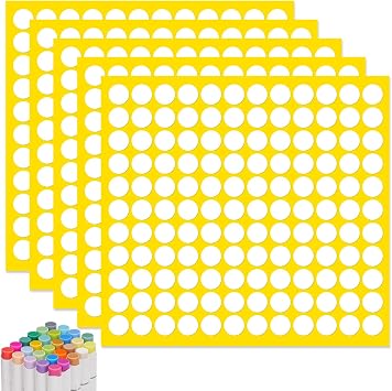 Innovative Color Swatches Chart Sticker - 660 Pack Blank Template Stickers for Easy Color Matching, Perfect Marker Mate, Compatible with Ohuhu Markers and More