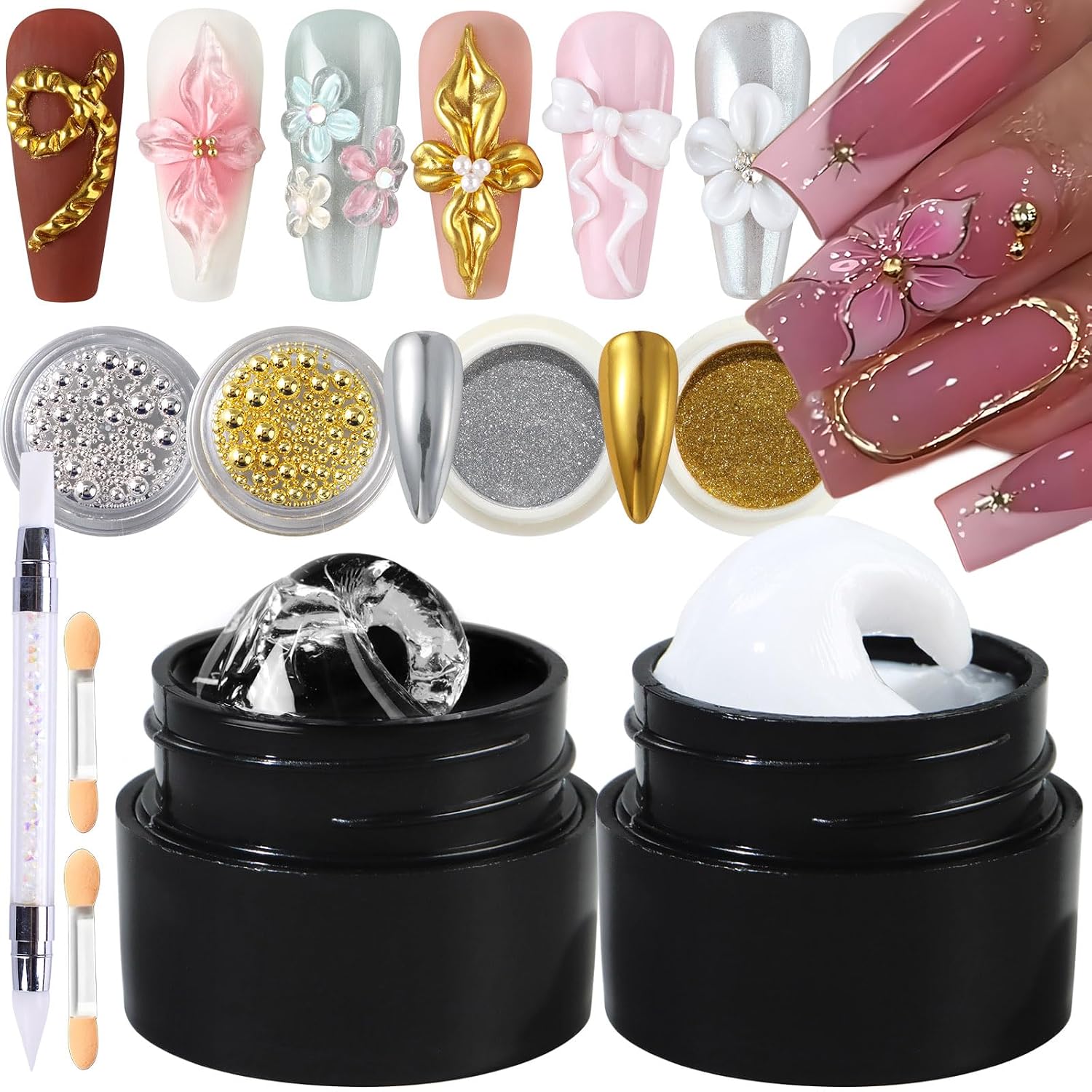 5ml Solid Builder Gel for Nails - 3D Sculpting Kit