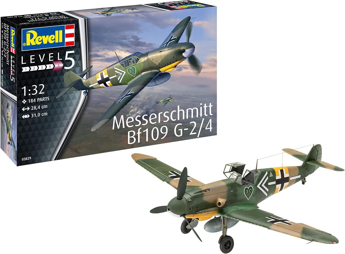Revell 03829 Messerschmitt Bf109G-2/4 Kit de Modelo a Escala 1:32