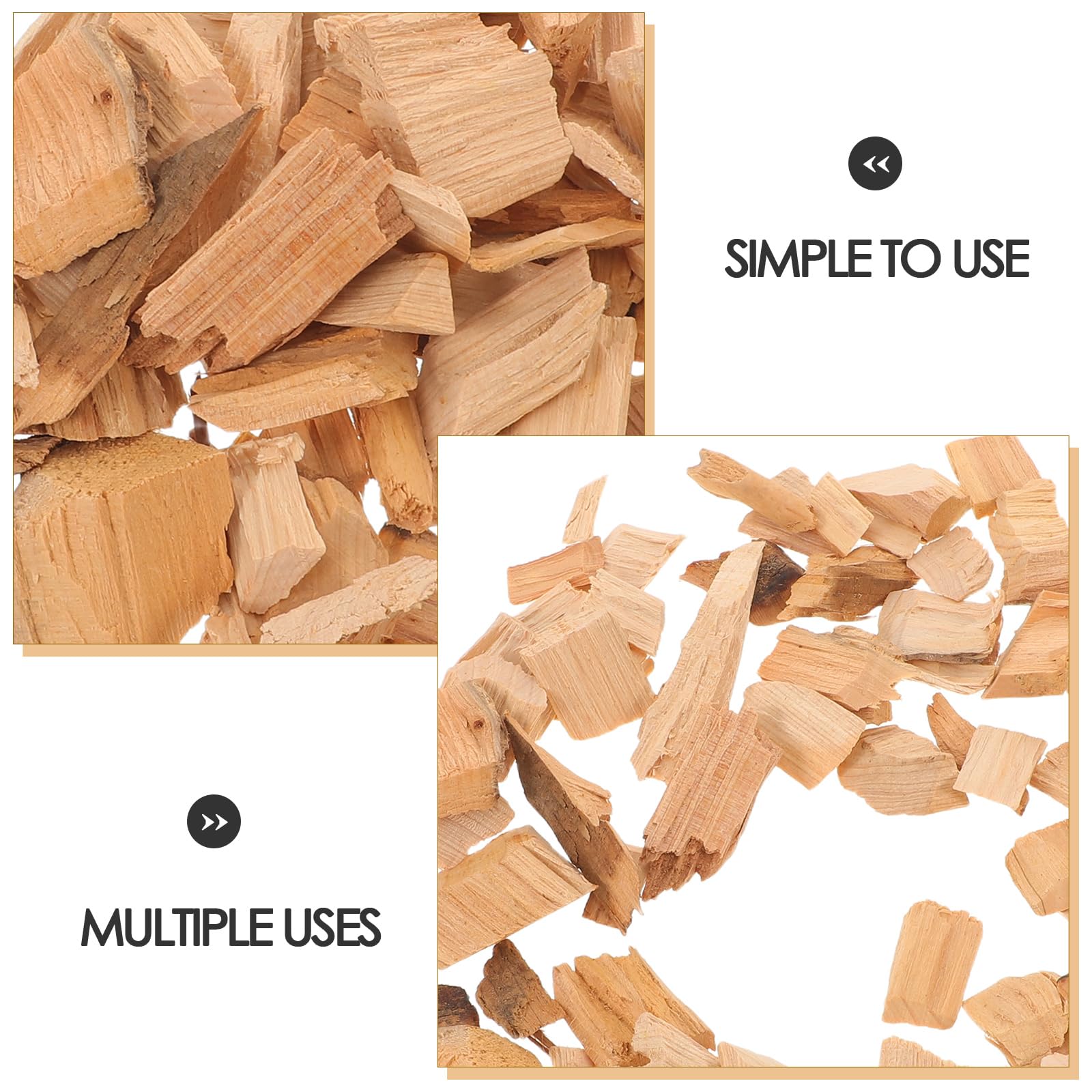 Virutas de Madera de Ciprés para Barbacoa, 2 Bolsas | Tamaño 1, 18 -1, 97, Uso en Parrilla y Ahumador, Embalaje Listo para Obsequio, Fácil de Usar