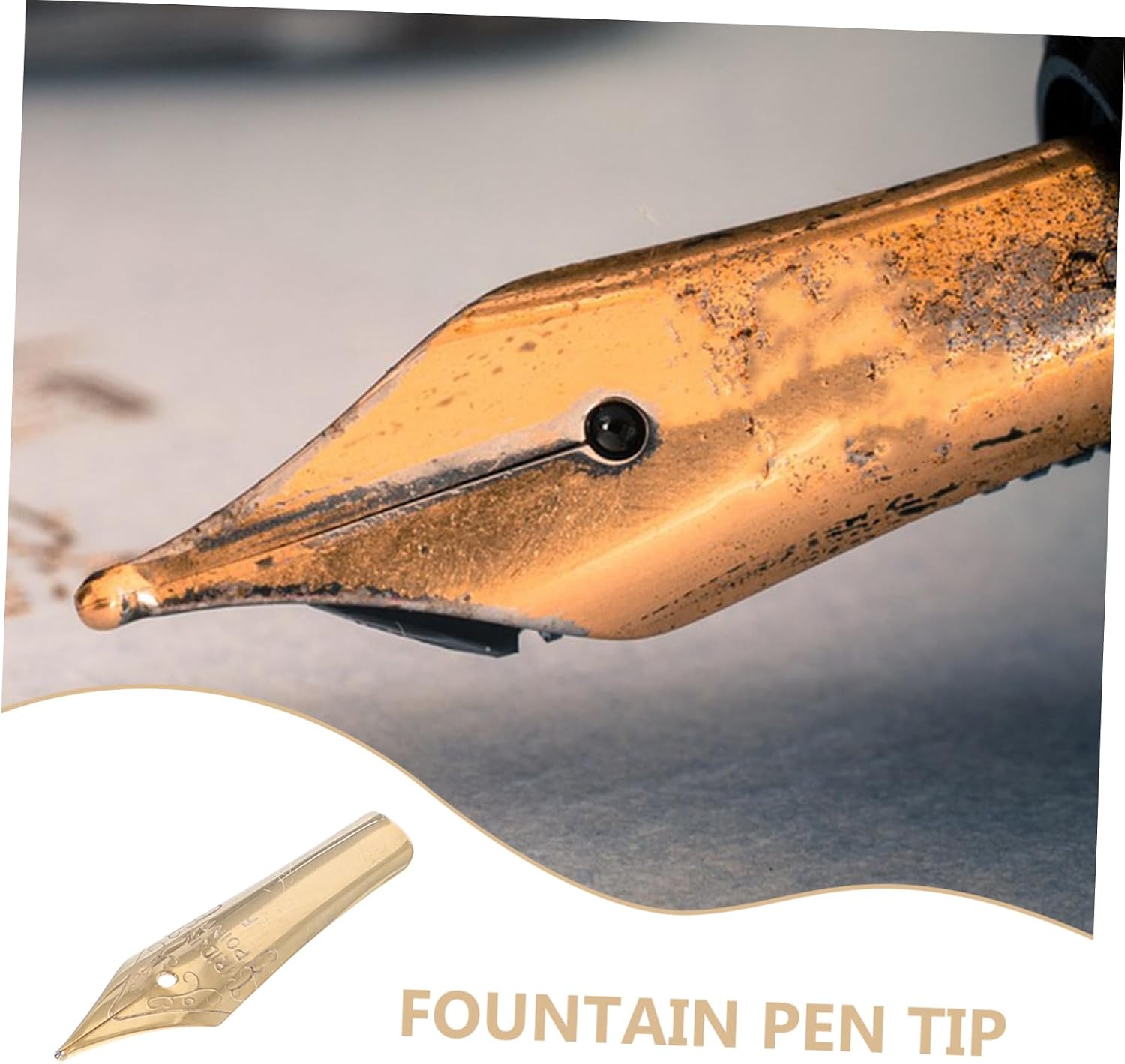 NUOBESTY Fountain Pen Nibs Replacement for Calligraphy and Writing Nibs for Smooth Ink for Office Use and Creative Projects