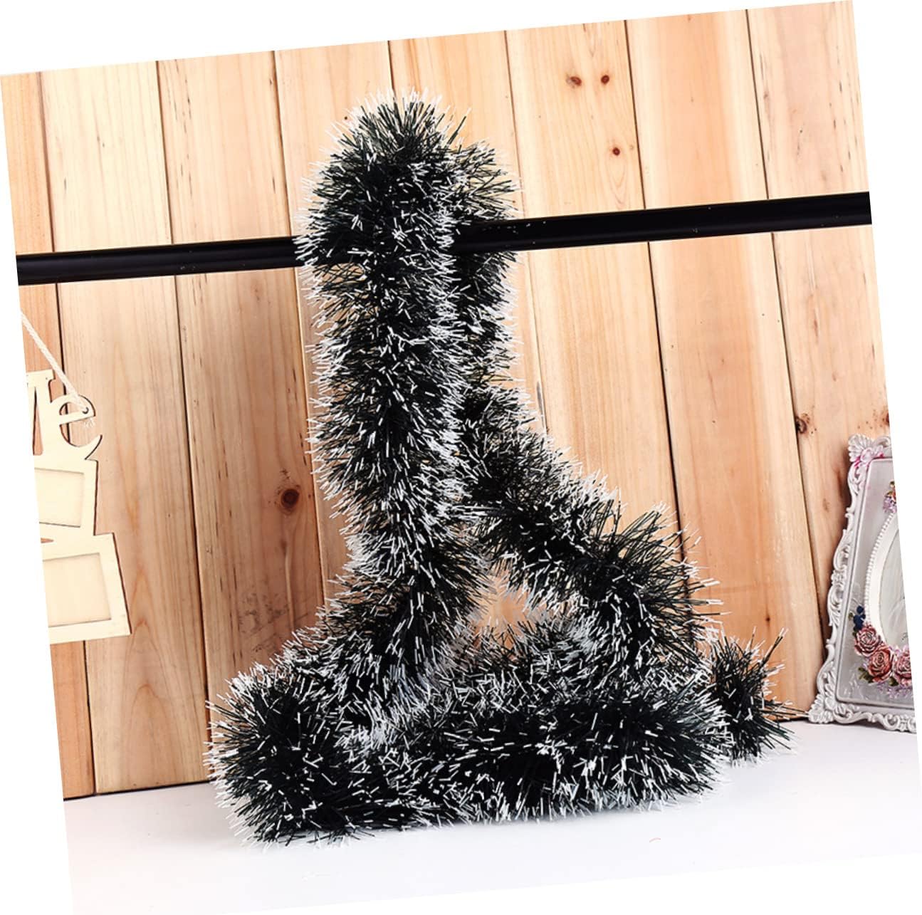 Ciieeo 2 Meters Glitter Christmas Tinsel Ribbon Decorative Pendants Hanging Ornaments Party Decorations