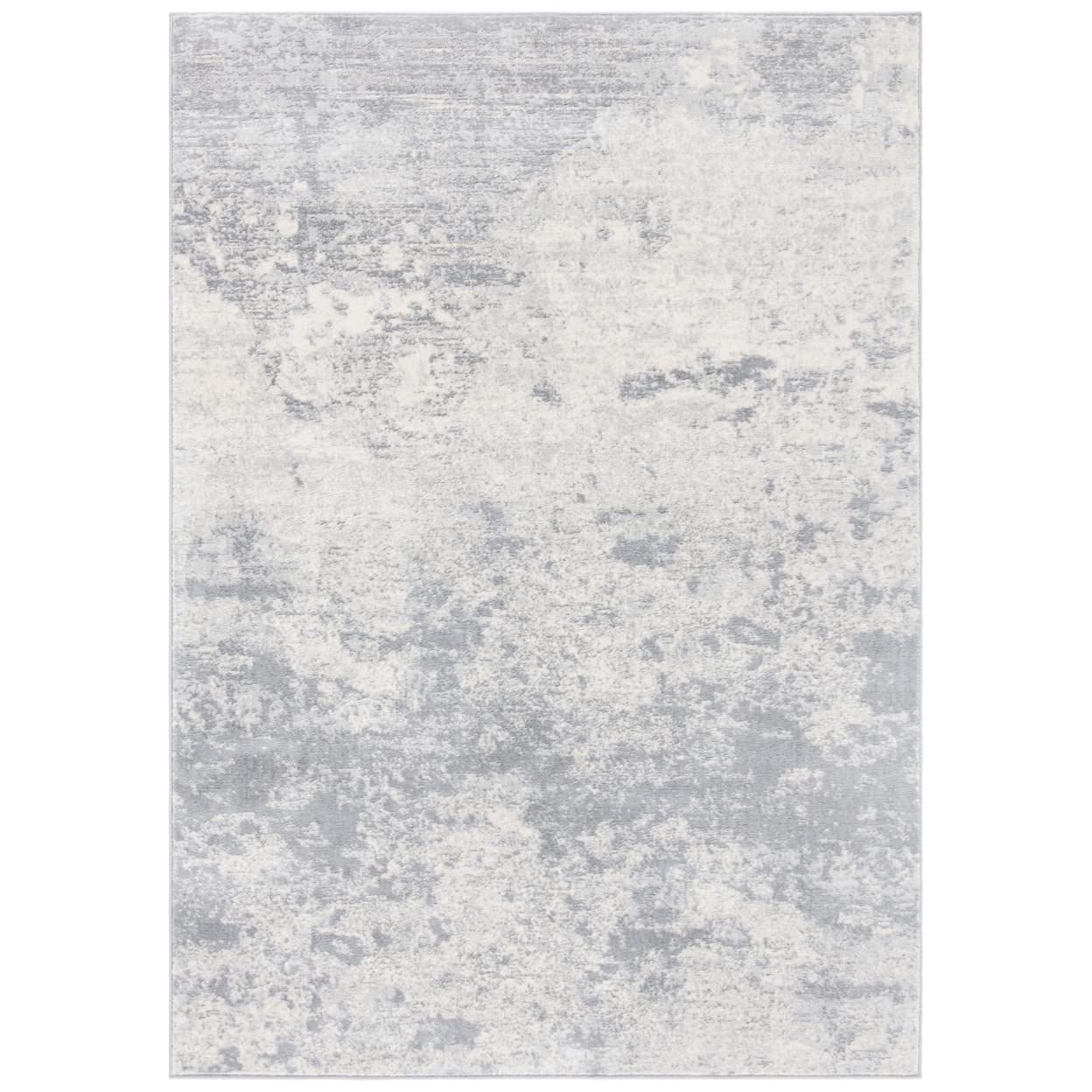 safavieh brentwood collection 2' x 4' grey/ivory bnt822h modern abstract non-shedding entryway living room foyer bedroom accent rug