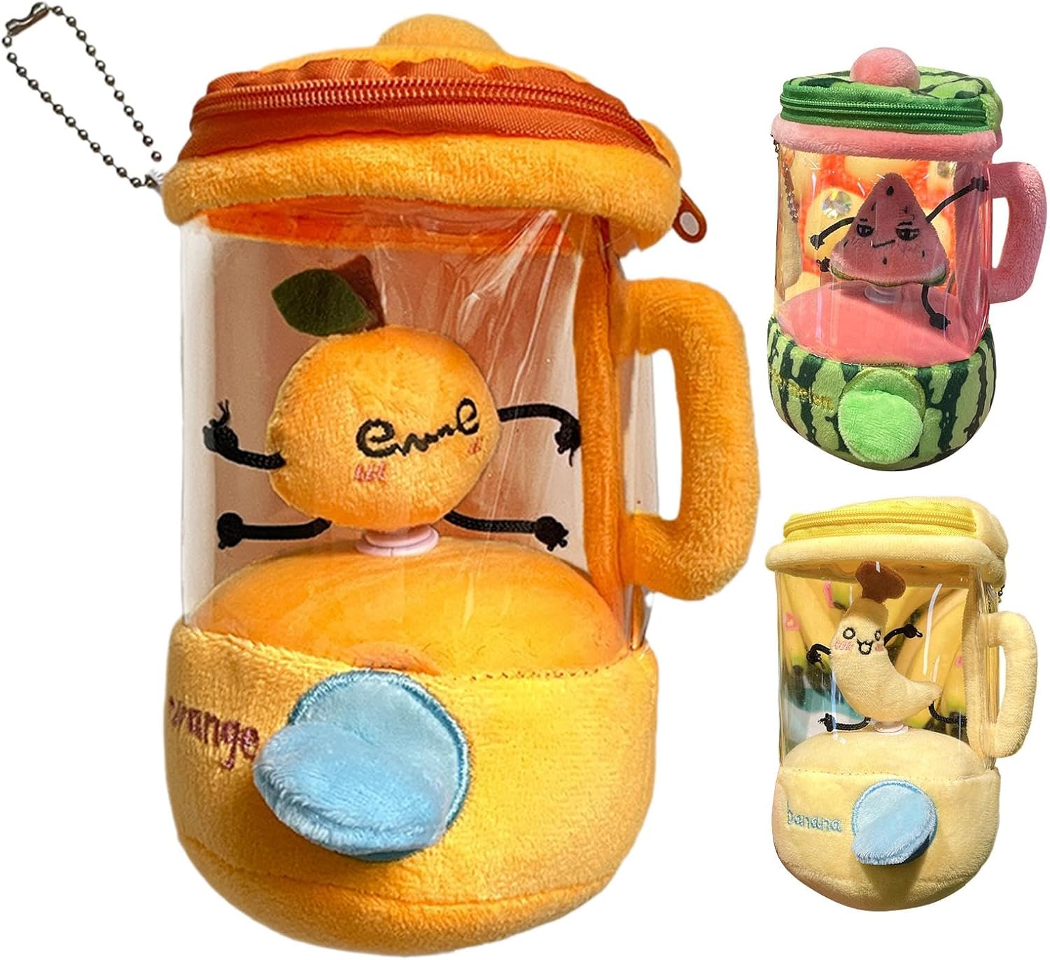 Plush Toy Blender, Cute Stuffed Juicer, Creative Pendant with Spin Design, Aid for Children Play, Toy Supplies, Pull String for Nursery Halloween Birthday Kids Girls Home Daily Routine