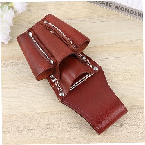 Miniatura 5 de DOITOOL 3 bolsas de herramientas de cuero para electricista, bolsa pequeña de bolsillo para herramientas con 4 bolsillos para cinturón, bolsa de