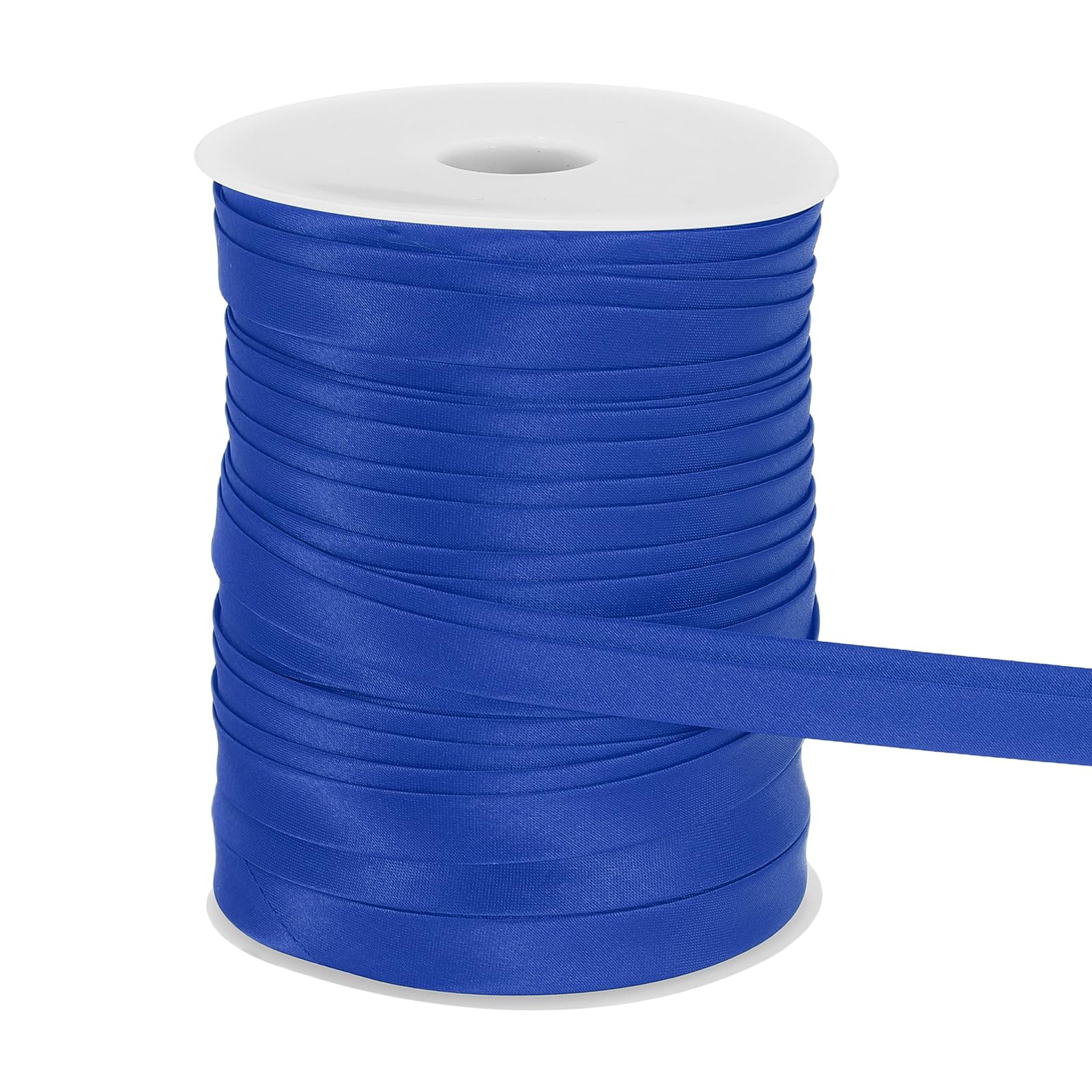 sourcing map Double Fold Bias Tape for Sewing 3/5 Inch x 55 Yards Satin Pre-fold Continuous Binding Tape for Seaming Quilting Hemming Binding DIY Crafts, Dark Blue
