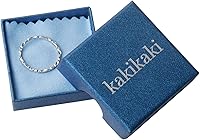 Vista 8 de 925 Sterling Silver Minimalist Hammered Textured Thin Knuckle Midi Stacking Rings US Size 8 / Wide 1.5 MM