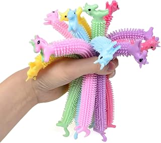 10pcs Unicorn Stretchy Strings Toys, Sensory Stress Toys for Against Anxiety, Quiet Stress Relief Toy for Autism and Special Needs,Improve Mood and Relieve Stress, 3-12 Boys Girls Toddlers Toy.