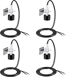 4 Pack SS3 Pan Float Switch with Condensate Overflow Detection, SS3 Condensate Overflow Switch, Water Leak Detector for HVAC System Drain Pans, Install on Primary and Auxiliary Drain Pans