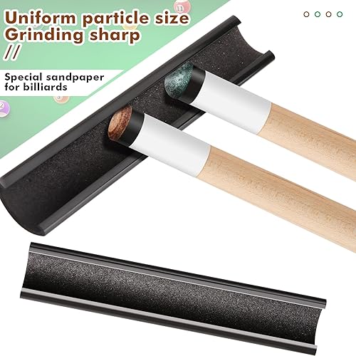 Miniatura 6 de 12 PCS Pool Stick Tips Replacement Kit,10mm12mm13mm,Hard&Soft Screw on Pool Cue Stick Tips,Pool Cue Tips with Shaper