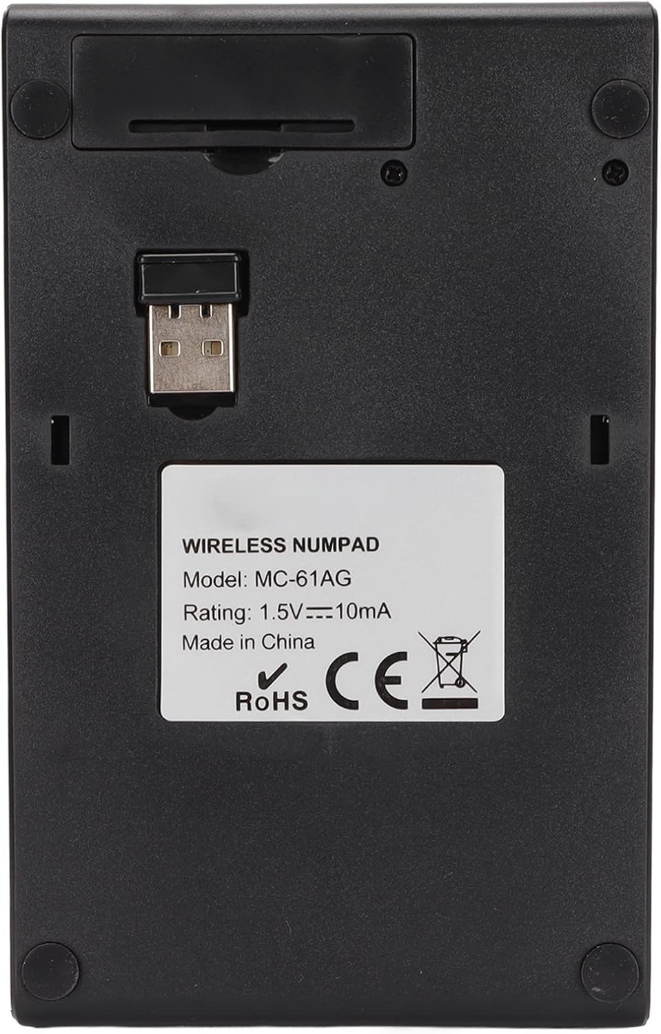 Number Pad, 22 Keys USB Number Pad, 10M Delay Portable Numeric Keypad, with Receiver for Laptop Desktop Computer PC