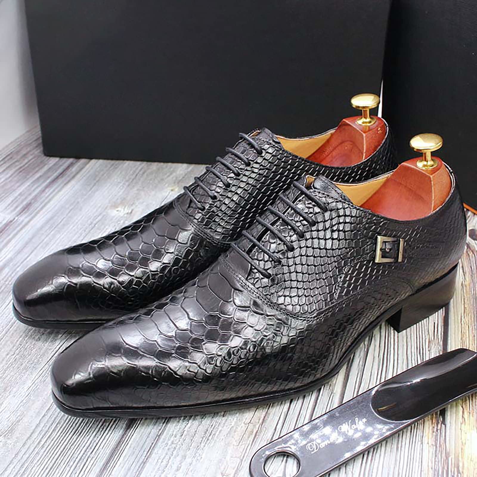 Amazon.com: Men's Leather Lace Up Derby Vintage Work Oxfords