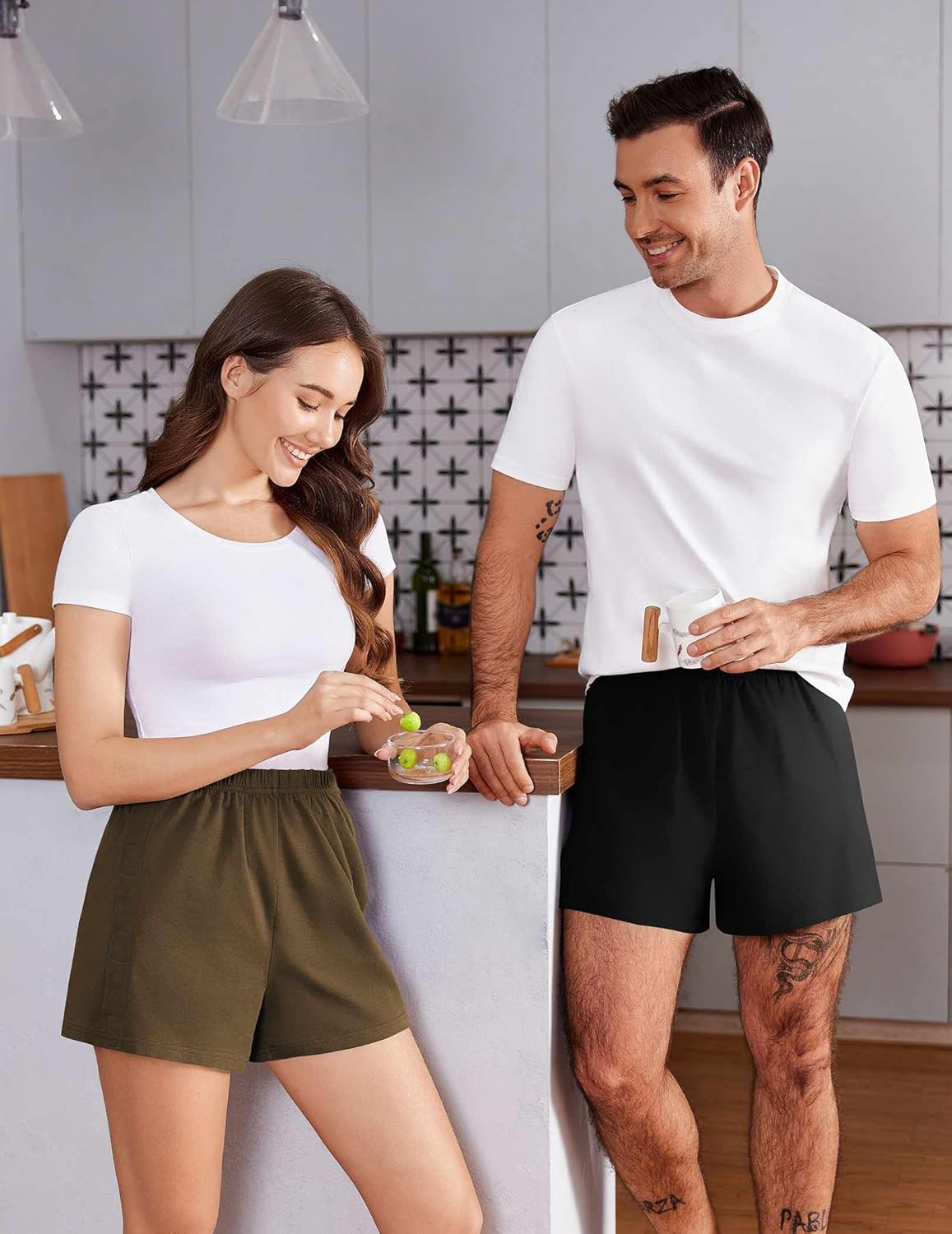 Deyeek Unisex Tear Away Shorts 3-inch Knee Hip Replacement Kit After Surgery Post Surgery Cotton Shorts Without Pocket - Image 6